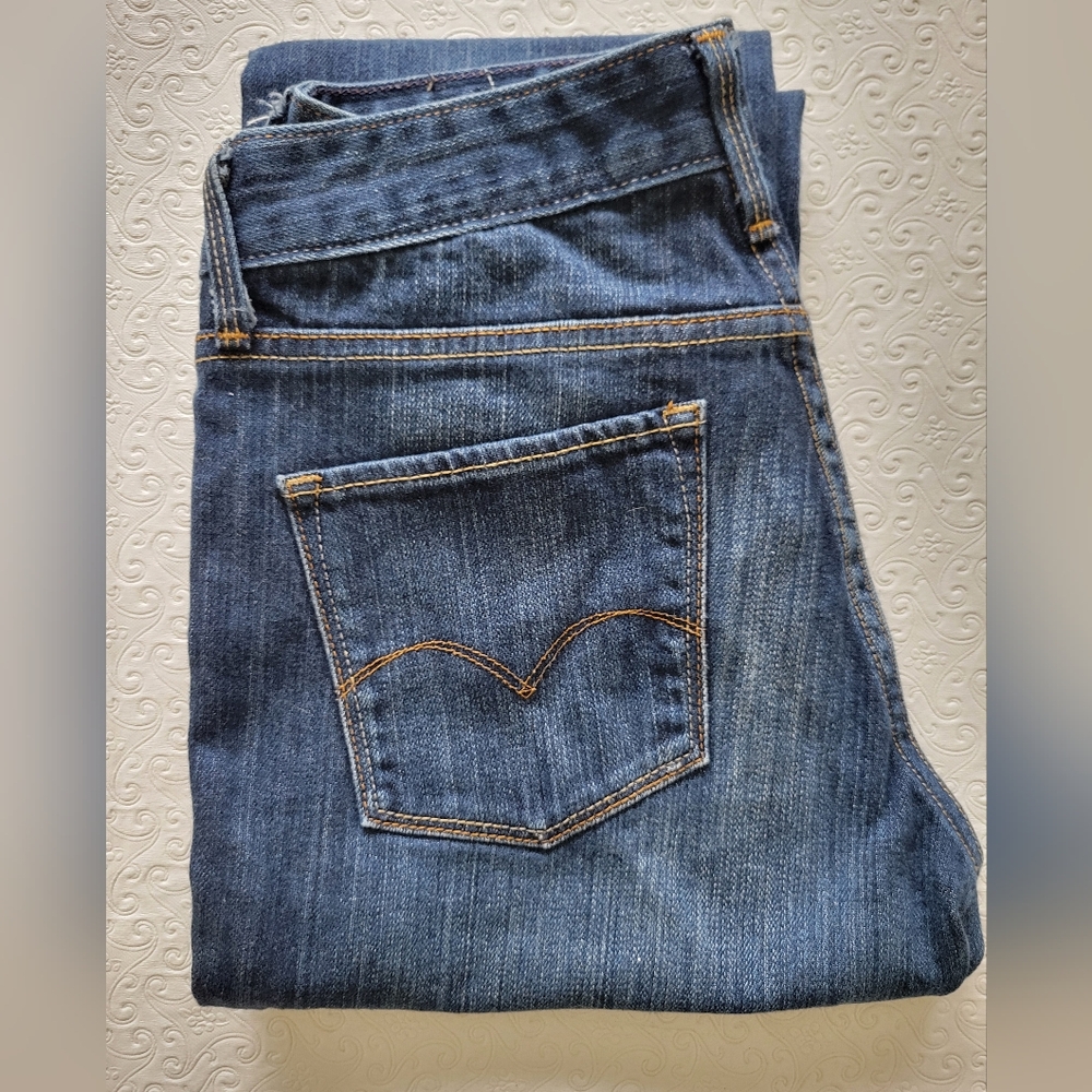 Levi's signature straight blue jeans Women's sz 0 / 25 - Picture 2 of 8
